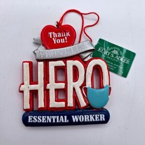 Kurt‎ S. Adler Frontline Hero Essential Worker Resin Christmas Ornament J8627